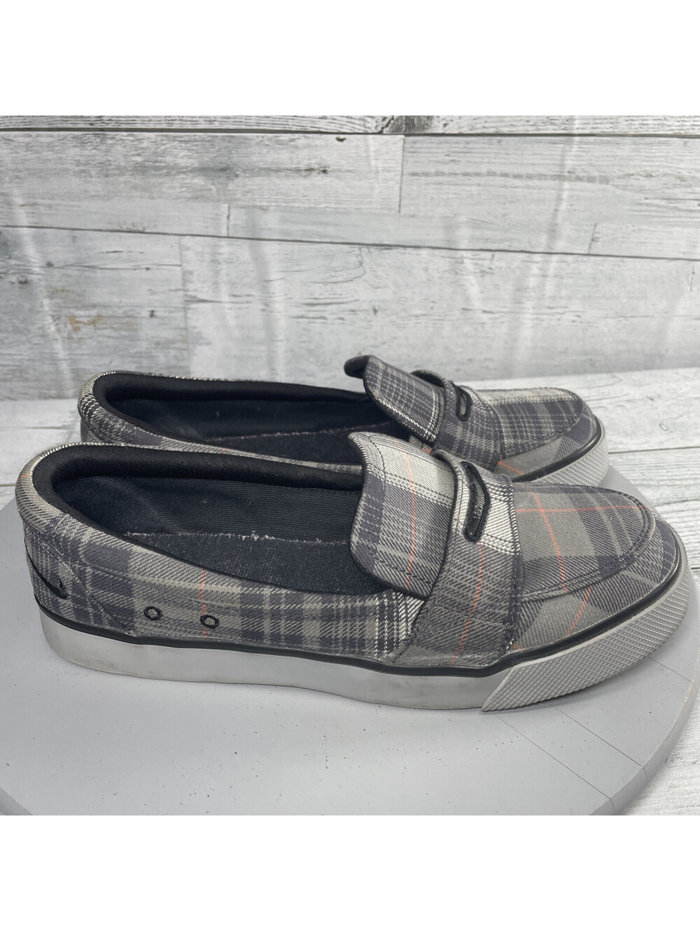Nike 6.0 Balsa Loafer SB Womens Slip-On Skateboard Shoes Sz 8.5 Gray